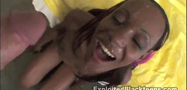  Huge Ebony Cumshot Facial Amateur Video